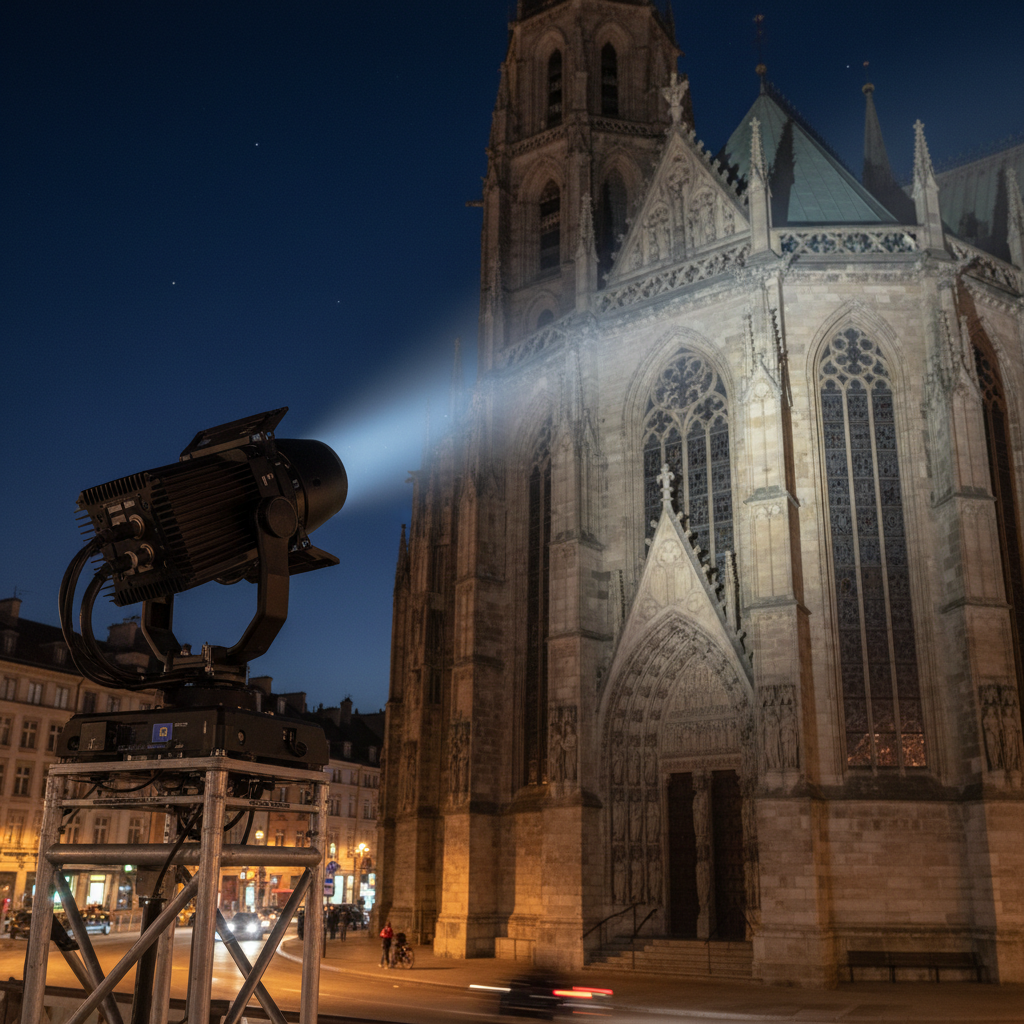 Led Follow Spot For Architectural Facade Lighting