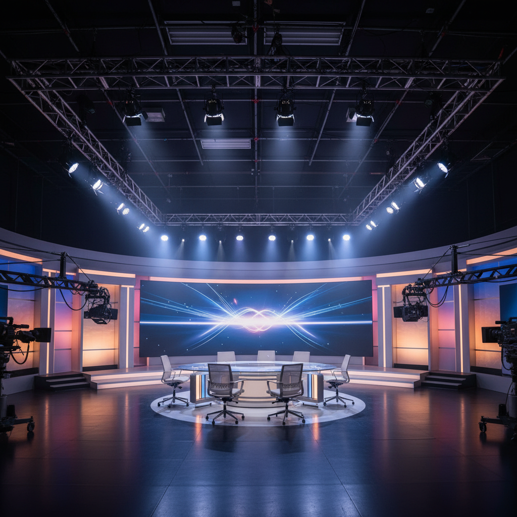 Wash Light For Television Studio Broadcasting