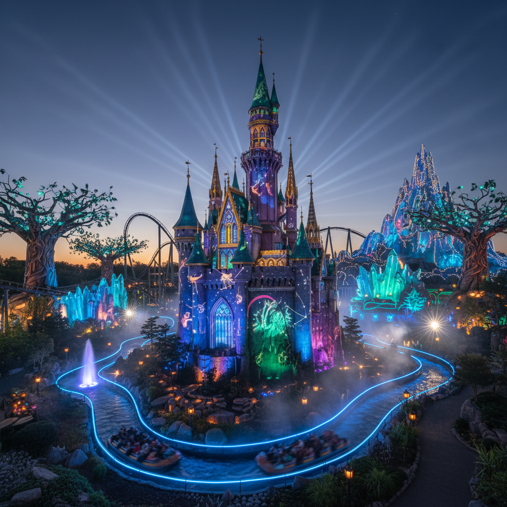 Event Lighting For Theme Park Attractions