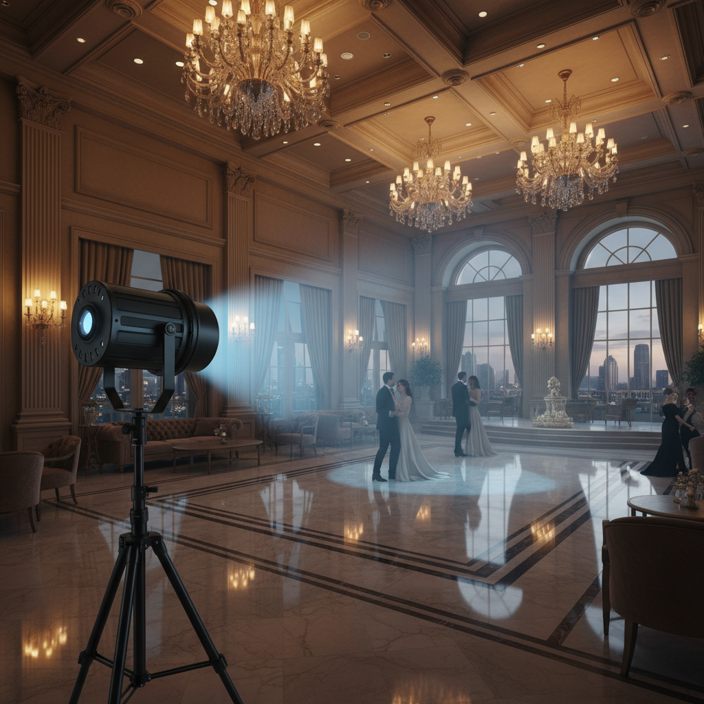 Led Follow Spot For Luxury Hotel Ballrooms