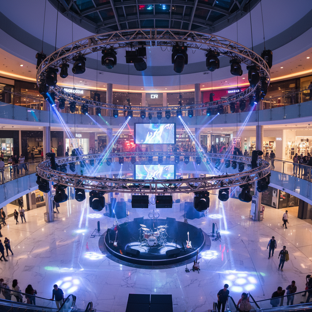 Concert Lighting For Shopping Mall Atriums