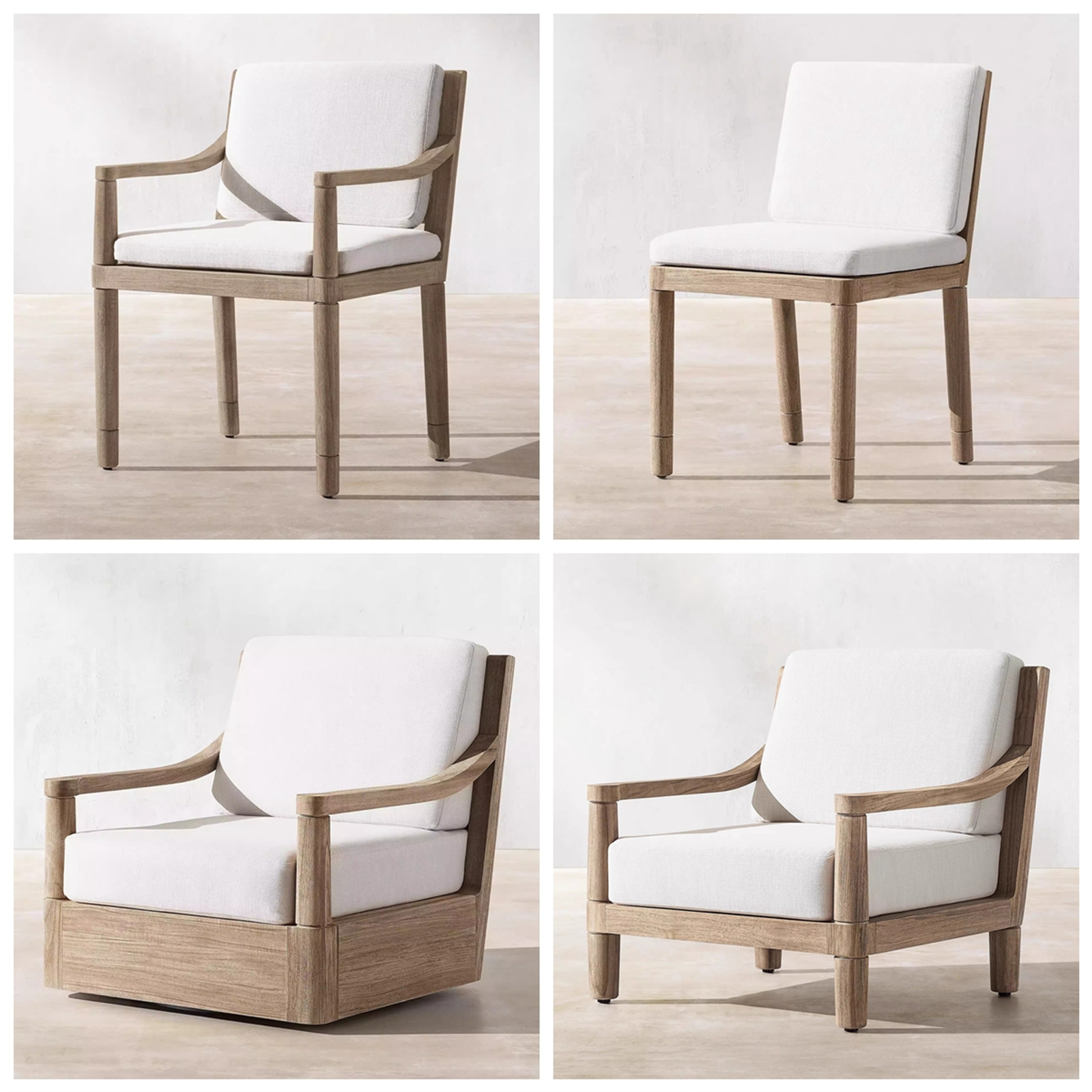 teakwood outdoor sofa set (2)