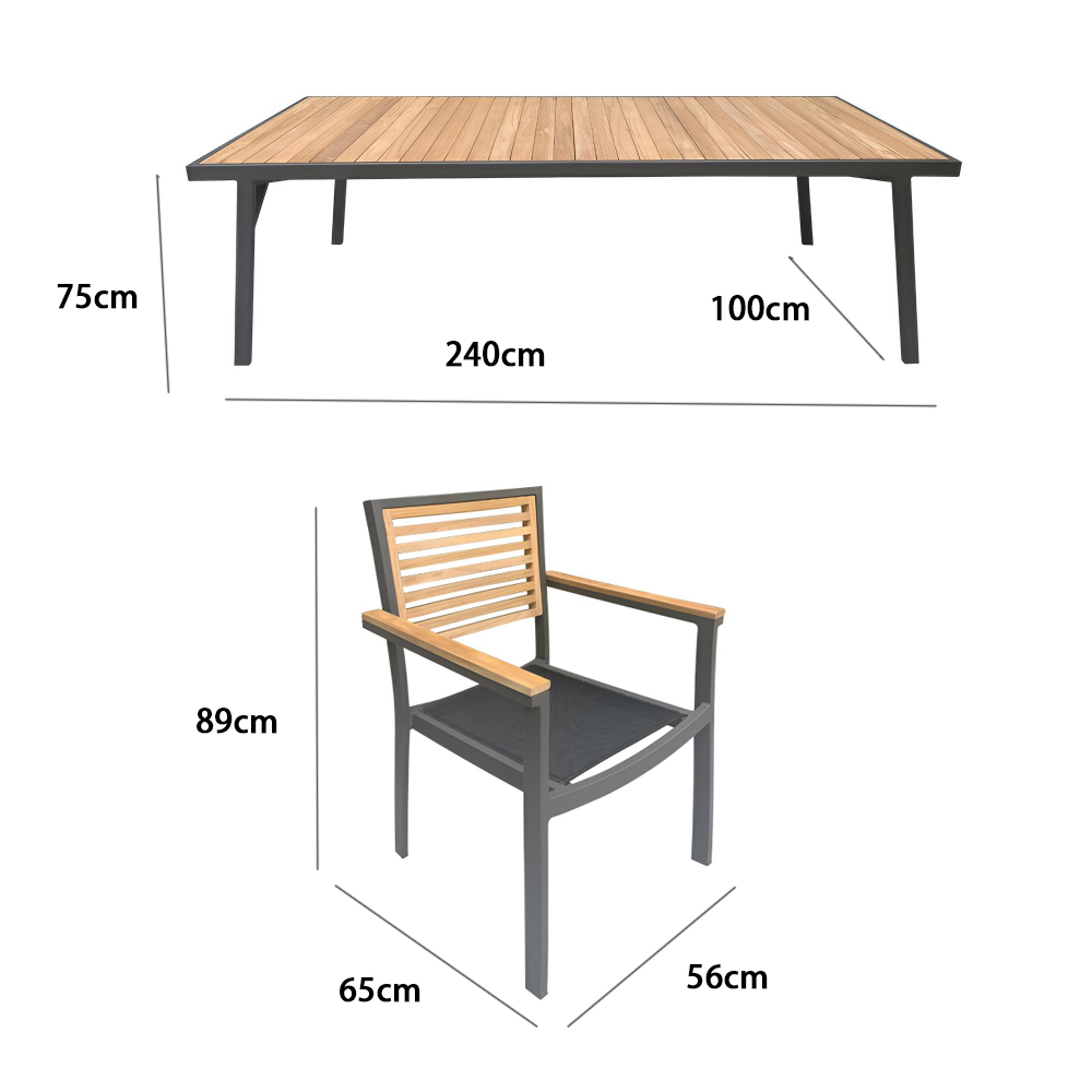 large outdoor dining table