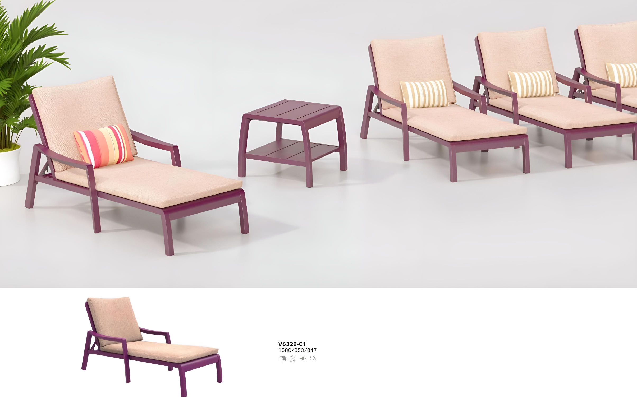 modern outdoor lounge chair