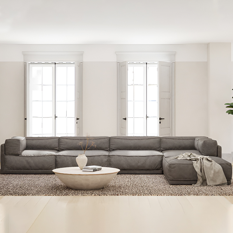 modern sectional l shaped sofas set furniture living room