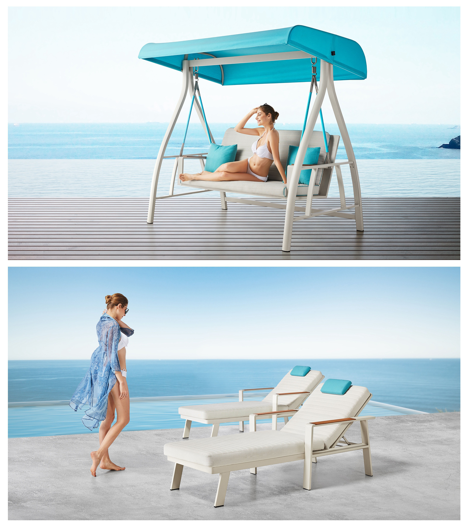 Outdoor-Barhocker 4er-Set (2)