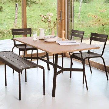 stainless steel 6 seater dining table living room