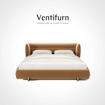 leather mattress beds luxury modern for sale