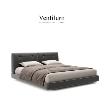 italian luxury complete leather bed frame full size