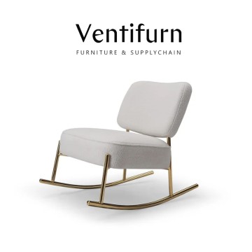 modern white rocking chair sofa living room