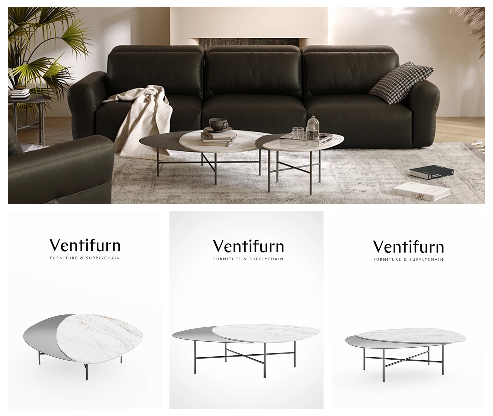 Couchtisch-Set Wohnzimmer