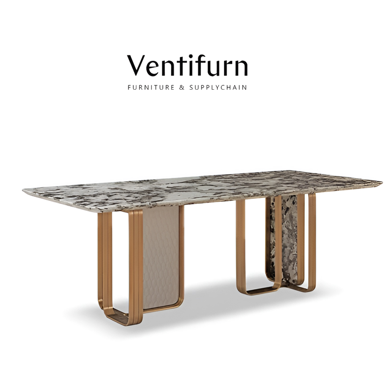 american natural marble dining table room furniture