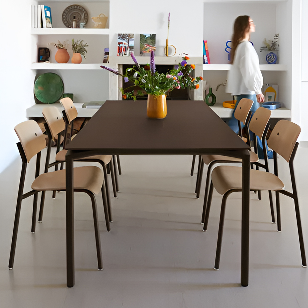 turkish 6 seater large dining table with chair