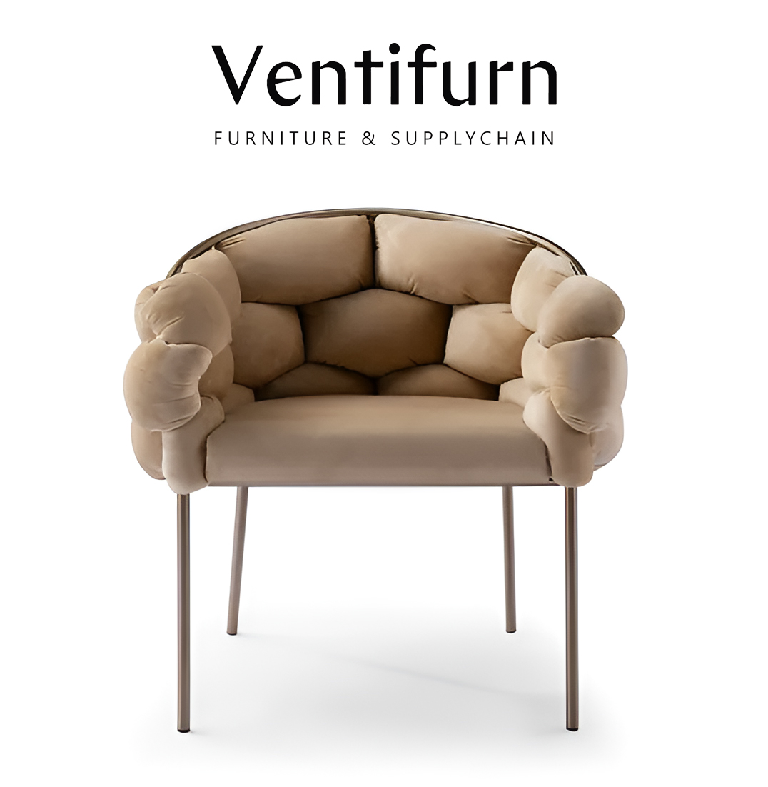 Sillón reclinable de lujo con acento en terciopelo gris