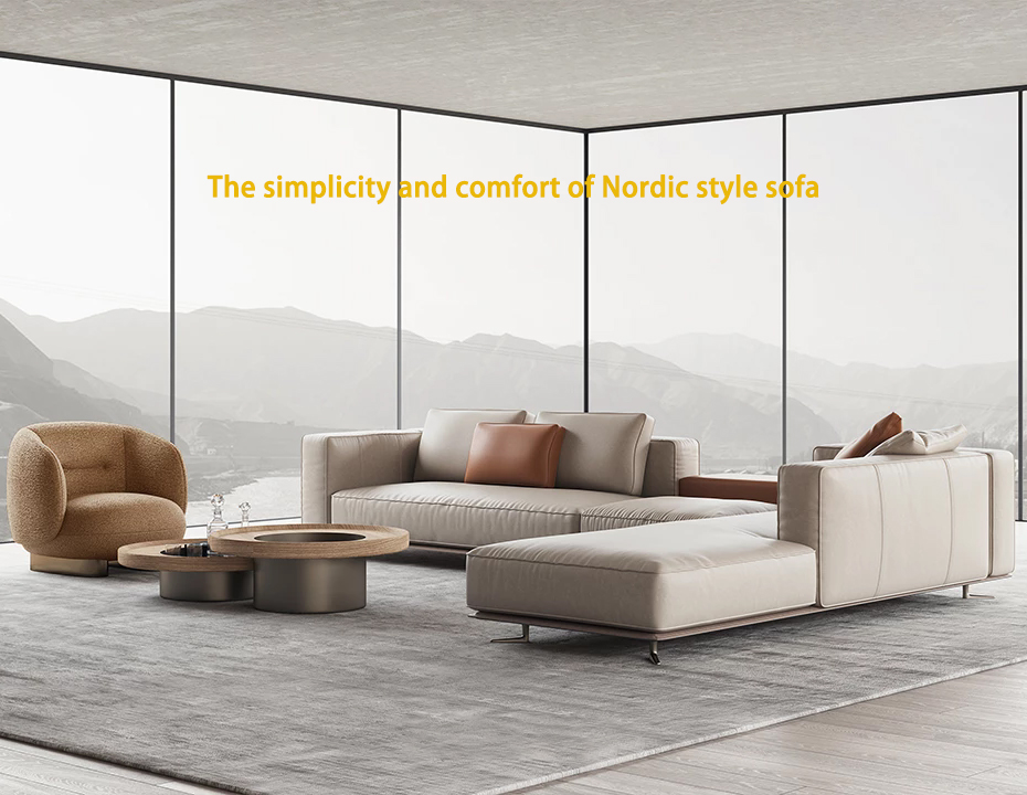 Sự đơn giản và thoải mái của ghế sofa phong cách Bắc Âu