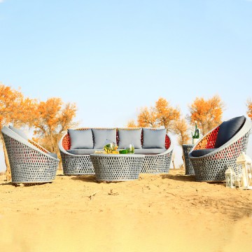 daycare outdoor furniture rattan module soft