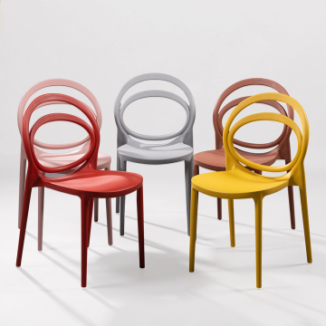 stackable plastic dark red dining chairs set restaurant