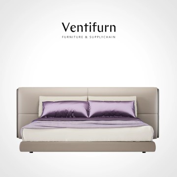 bedroom queen size leather up-holstered beds