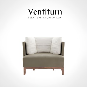 luxury single leahter sofa chairs for living room