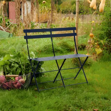 cheap rustic 2 seater backyard outdoor garden bench