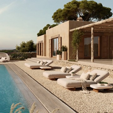 Swimming Pool Beach Outdoor Sun Lounger With Wheels