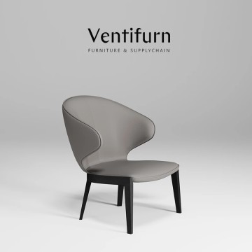 fancy leather french grey dining chairs