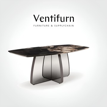 modern marble dining table set black for home