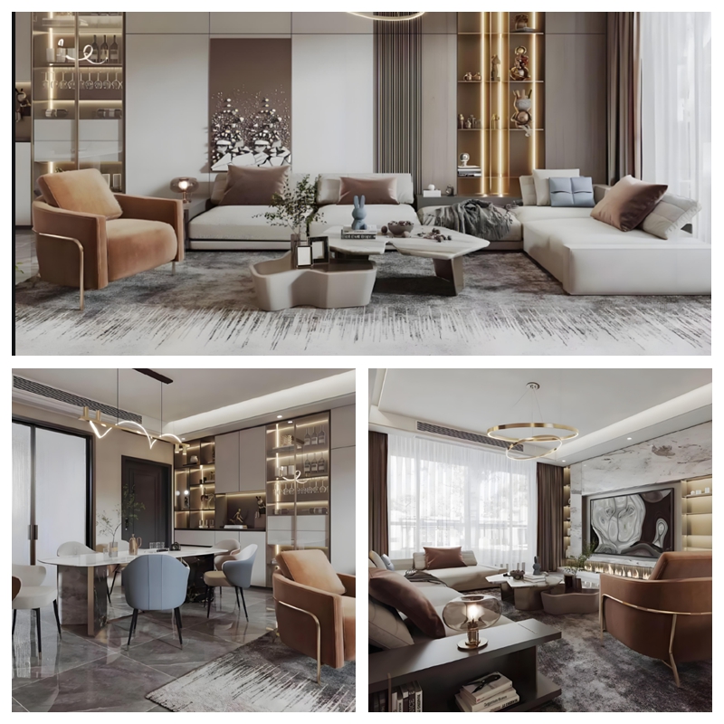 What furniture is usually in a living room?