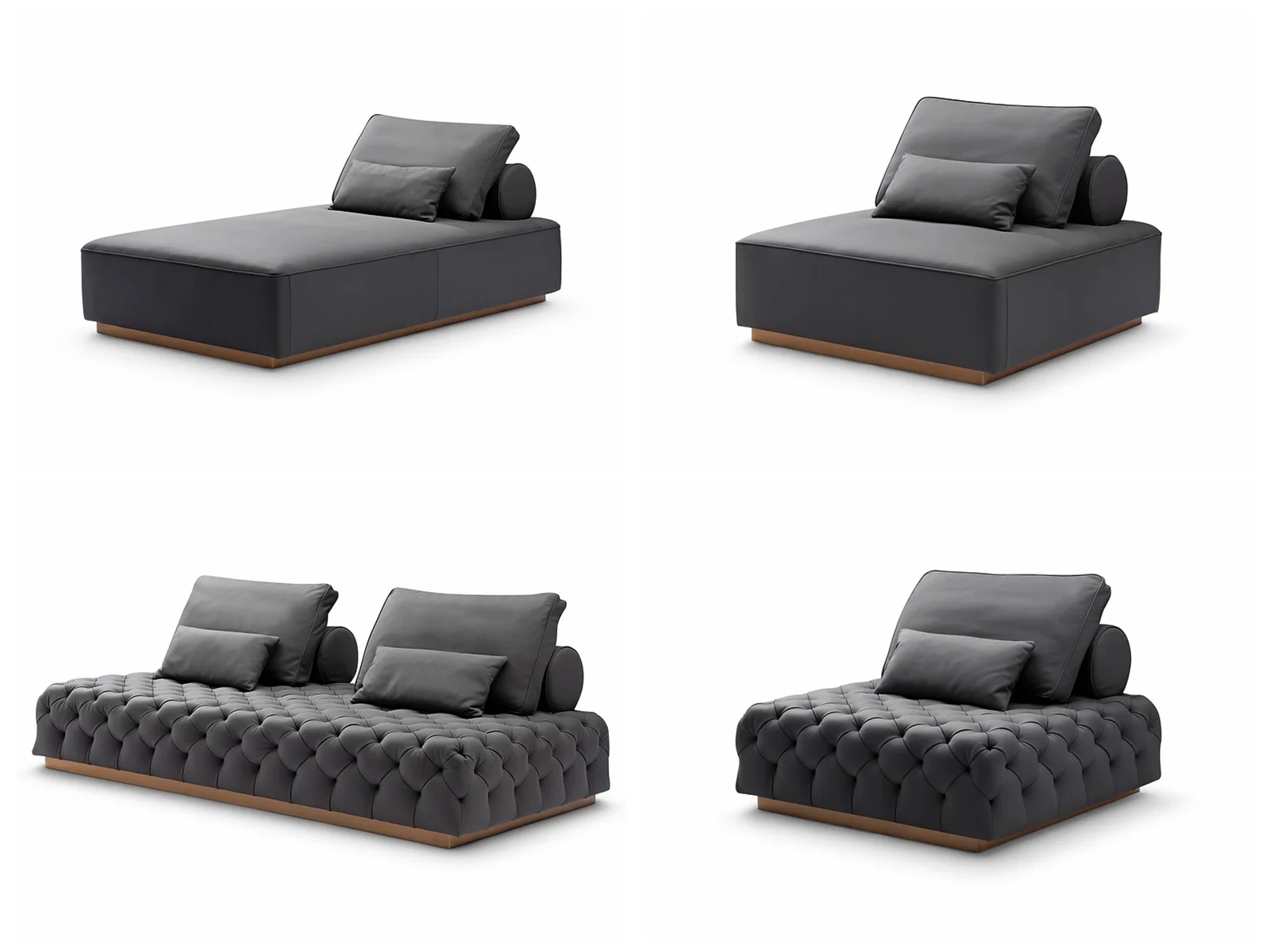 Ensembles de canapés en cuir pour salon (2)
