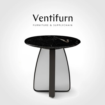 nordic design black marble side table luxury