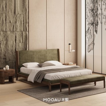 180x200 kingsize sleeping solid wood tufted bed