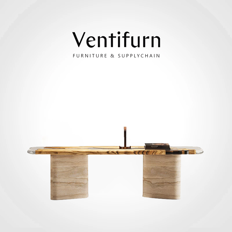 luxury living room marble side table set