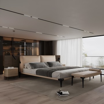 family bedroom furniture leather king size double bed