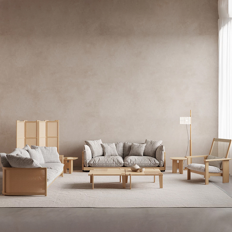 wood living room couch furniture sofa set design