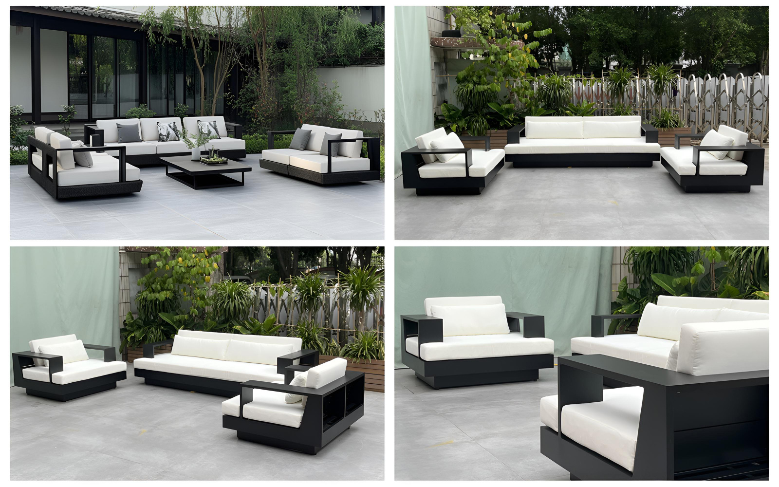 mobilier de jardin en aluminium
