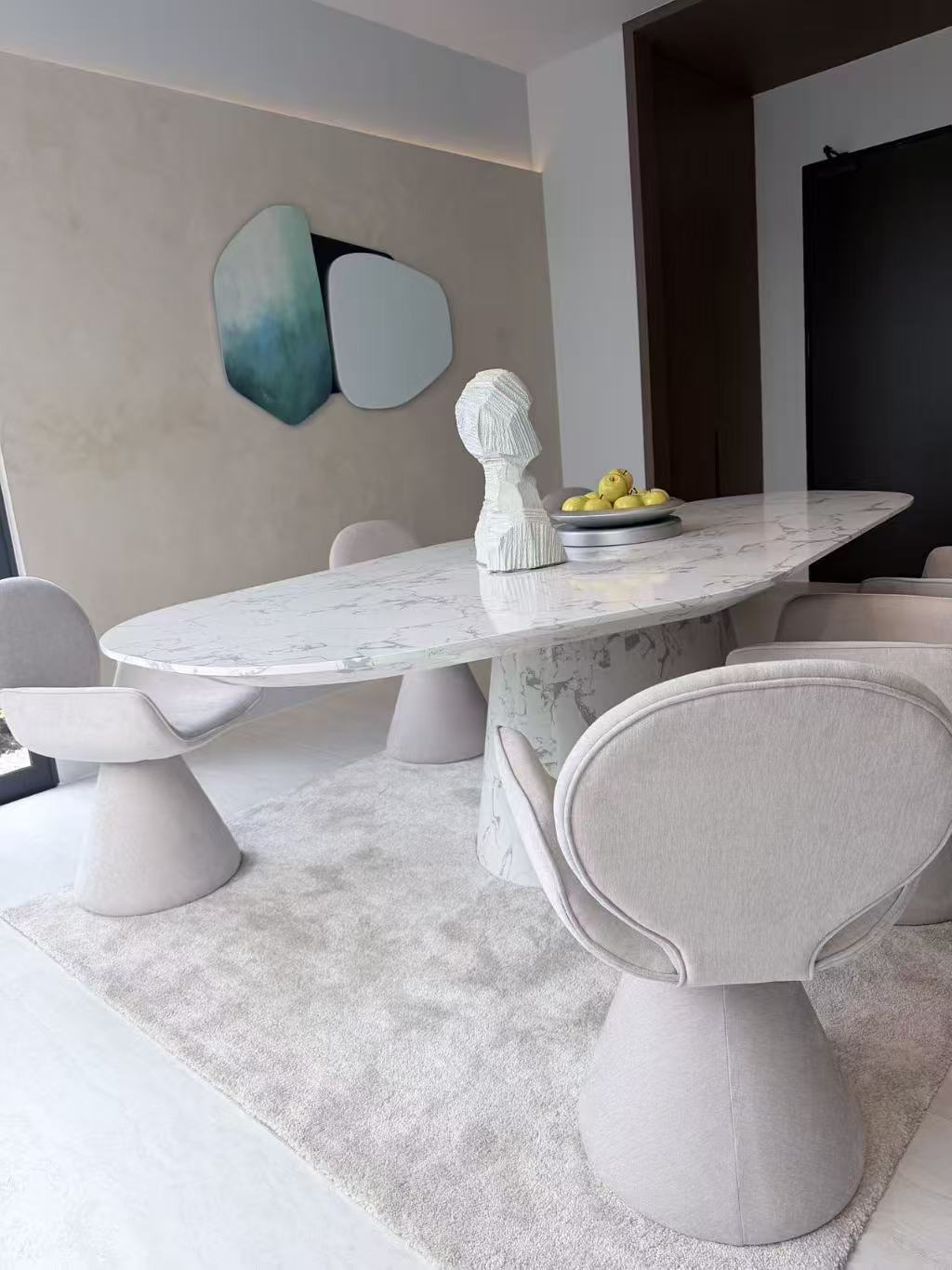 marble dining table
