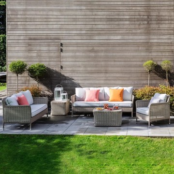 Small Waterproof Rattan Outdoor Sofa Set Garden Furniture