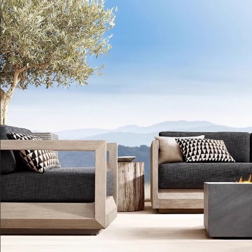 8 Seater Modular Wooden Outdoor Garden Furniture Sofa