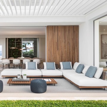 L Shaped Teak Garden Outdoor Furniture