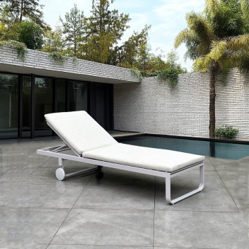 High-end single fabric outdoor furniture Sun Loungers
