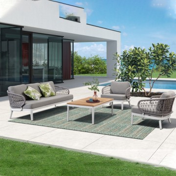 metal patio outdoor furniture sofa set waterproof