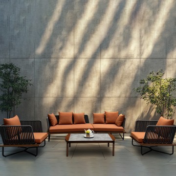 foshan unique aluminium outdoor furniture sets waterproof