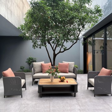 custom made cheap 3 piece restaurant patio furniture set