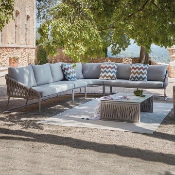 contemporary living spaces deep seating curved patio furniture