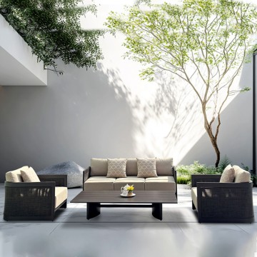 foshan hotel garden outdoor furniture set aluminum