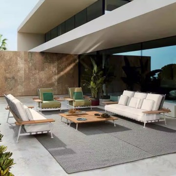 4 piece outdoor patio furniture sofa garden set