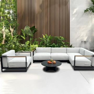 china white waterproof garden furniture aluminium