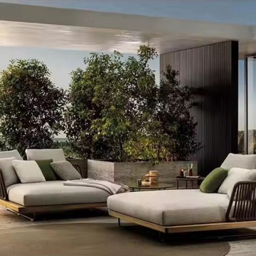 double bed rattan wicker daybed furniture