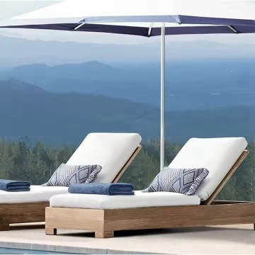 Teak Reclining Garden Outdoor Recliner Chairs Lounge Bed