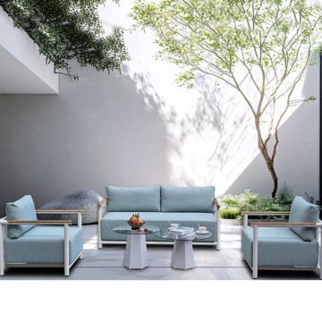 small metal outdoor furniture set modern from china